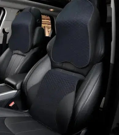 Memory Foam Car Neck and Waist Cushion Set Blkhaven