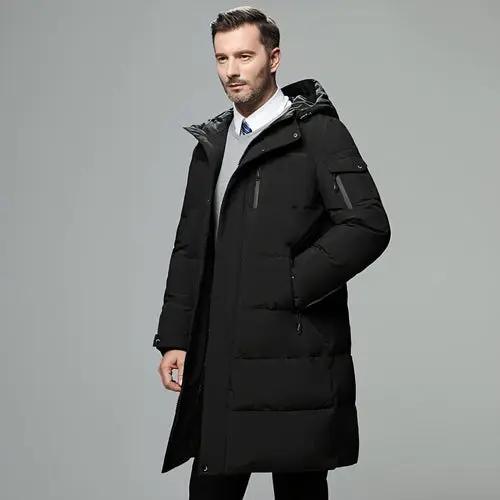 Long padded down jacket for men Carmine Juneberry