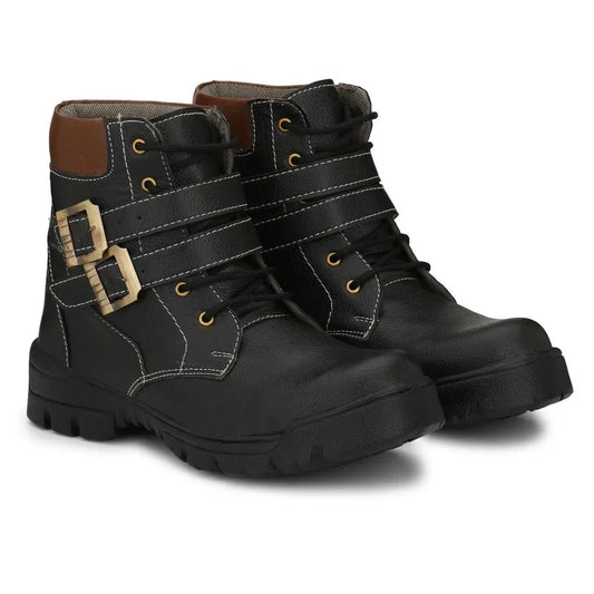 Generic Men Black Color Leatherette Material Ivory Cassiopeia