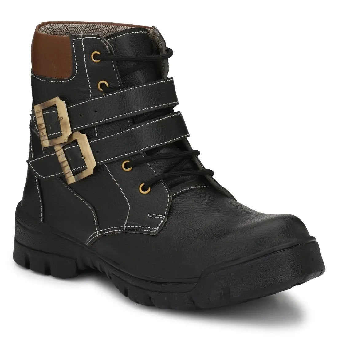Generic Men Black Color Leatherette Material Ivory Cassiopeia