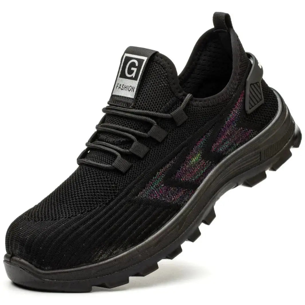 Men's Safety Shoes with Steel Toe, Lightweight & Slip-Resistant Blkhaven