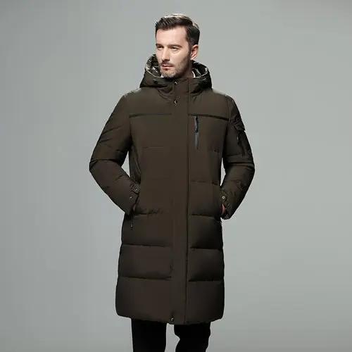 Long padded down jacket for men Carmine Juneberry