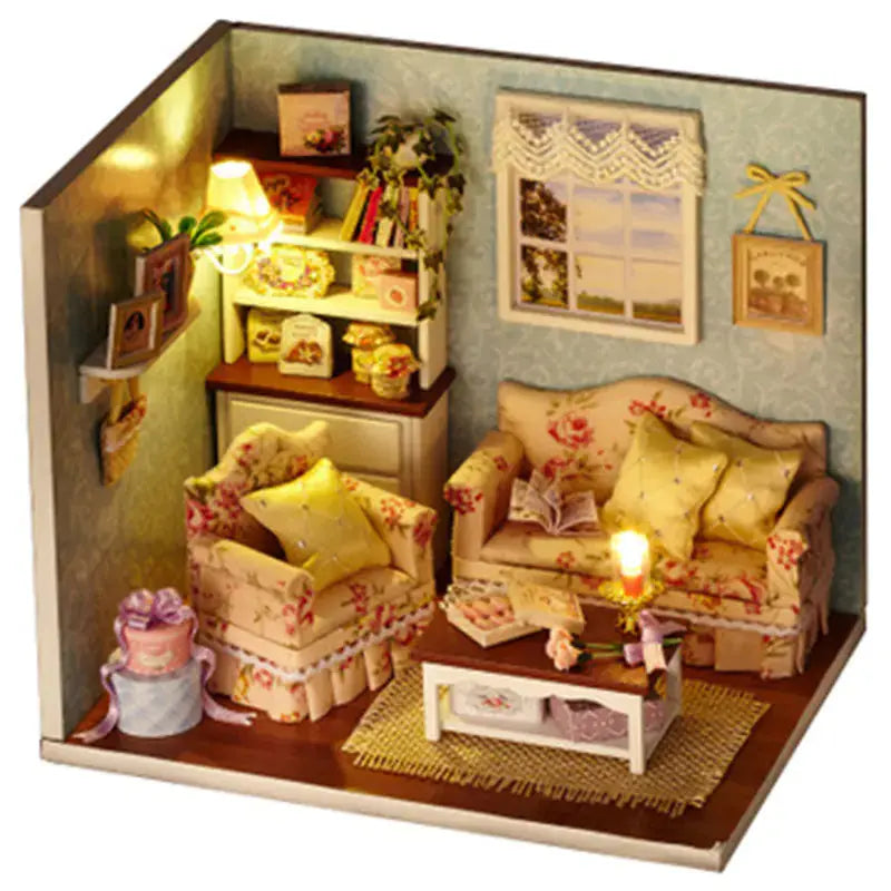 DIY Wooden House Puzzle Kit Blkhaven