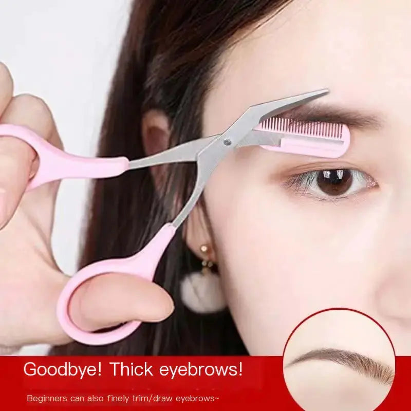 Eyebrow Scissors with Comb for Beginners and Makeup Blkhaven