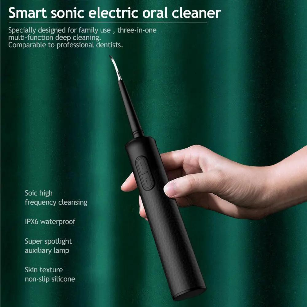 3 in 1 Dental Scaler Replaceable Ultrasonic Tooth Calculus Remover Pink Iolaus