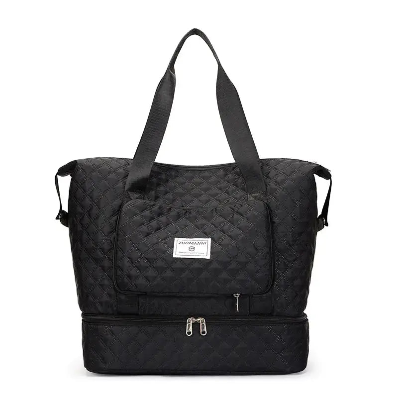 Large Capacity Portable Duffle Bag and Travel Organizer Blkhaven