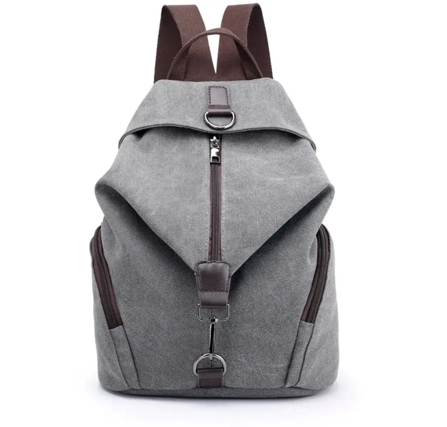 College Style Canvas Backpack and Tote Bag Blkhaven