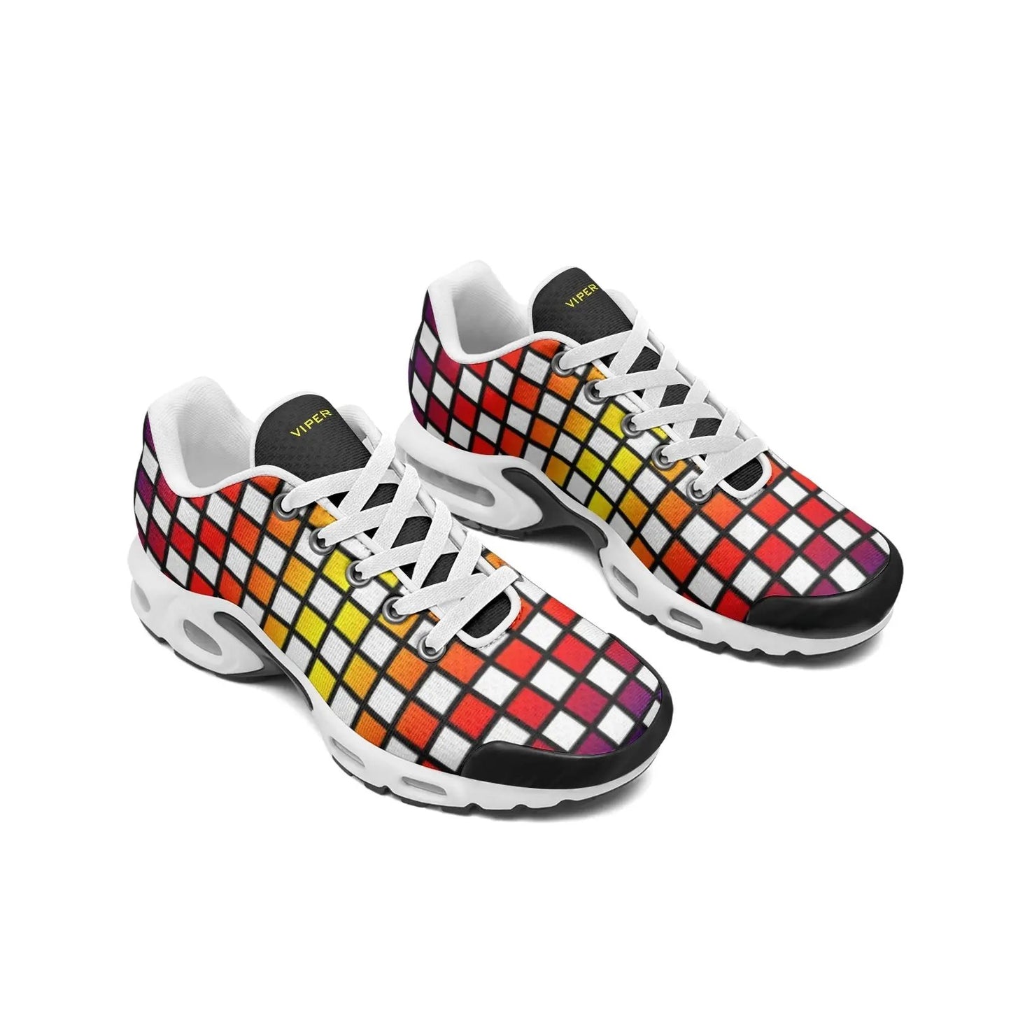 VIPER SHOES STYLE 55TT Abstract Cube Unisex Mesh Tech Eco-Flex Fuchsia Rosemary