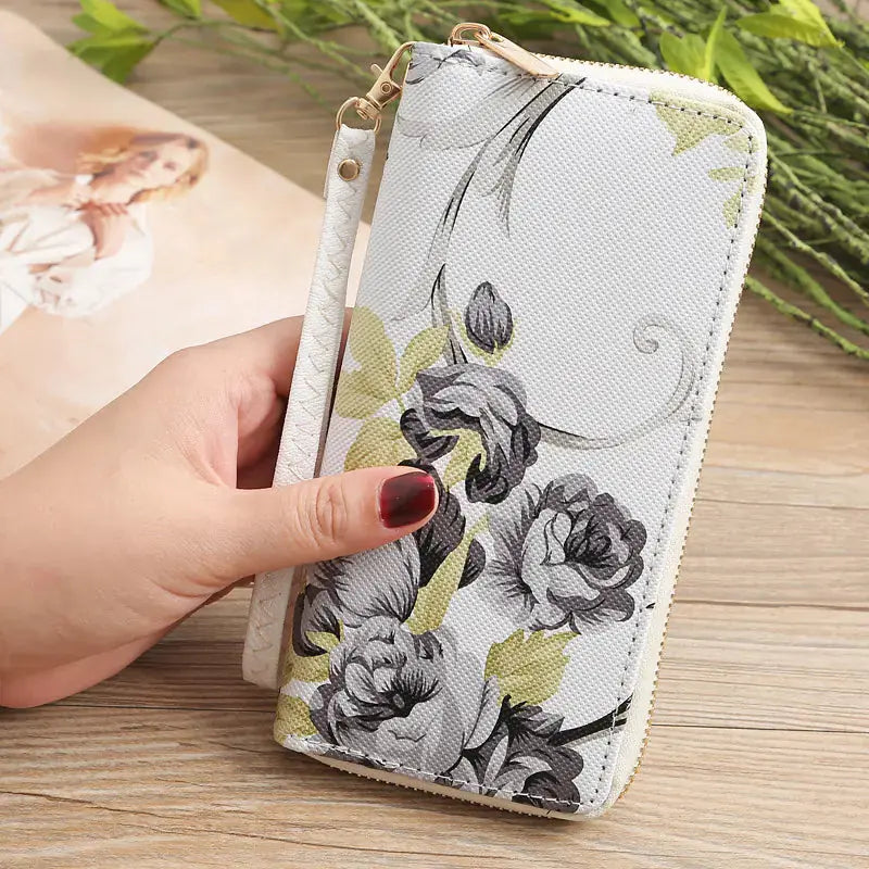 Women's Long Clutch Wallet with Phone Compartment Blkhaven