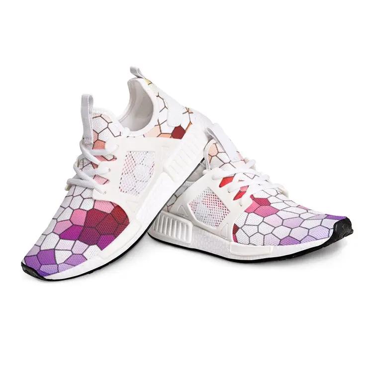 VIPER SHOES STYLE 54TR Multi Mosaic Abstract II Canvas Unisex Fuchsia Rosemary