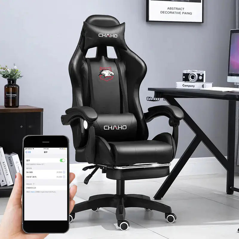 Ergonomic Gaming Office Chair with Adjustable Recline Blkhaven