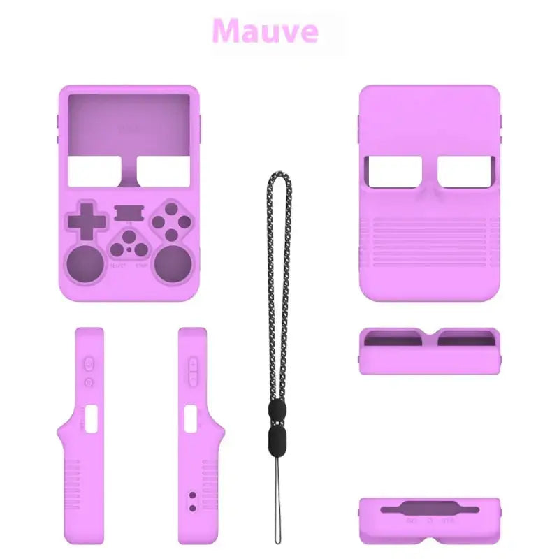 Handheld Game Machine Silicone Protective Cover Solid Color Simple Storage Box Blkhaven
