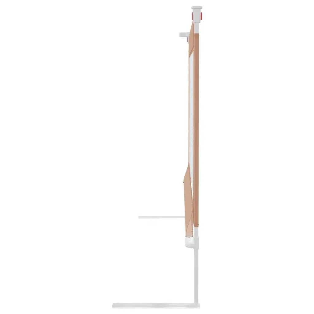 NNEVL Toddler Safety Bed Rail Taupe 180x25 cm Fabric-4