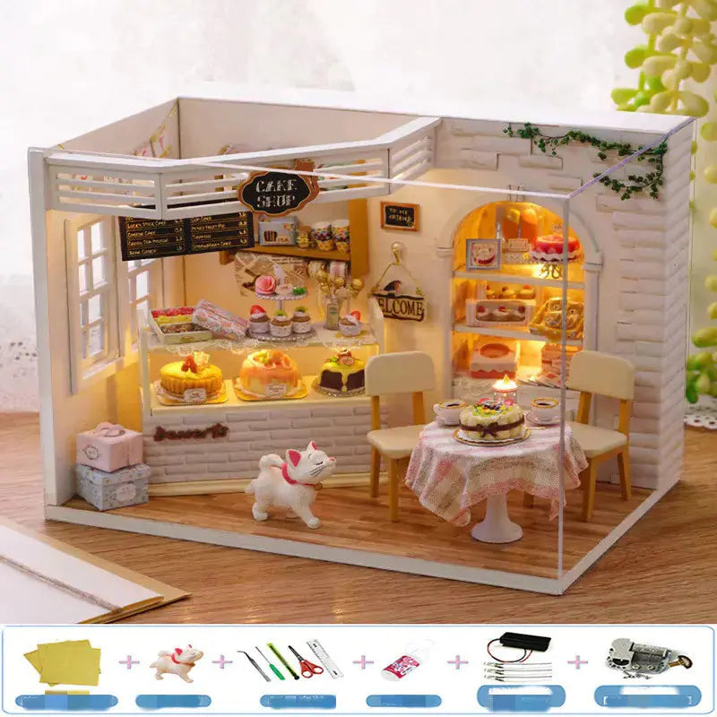 DIY Wooden House Puzzle Kit Blkhaven