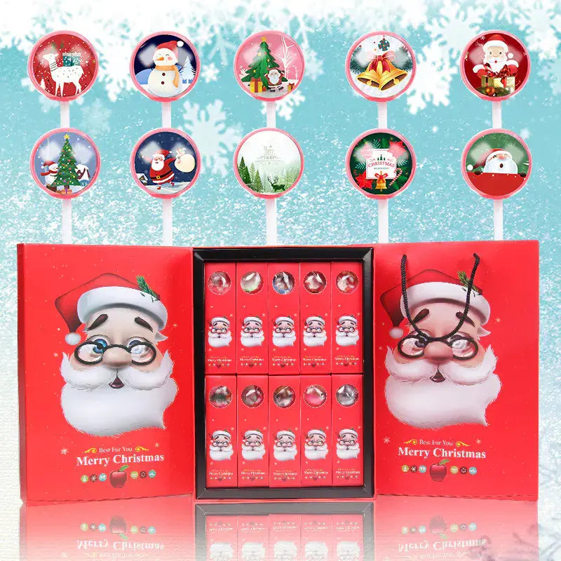 Creative Christmas Candy Star Lollipops Gift for Friends Blkhaven