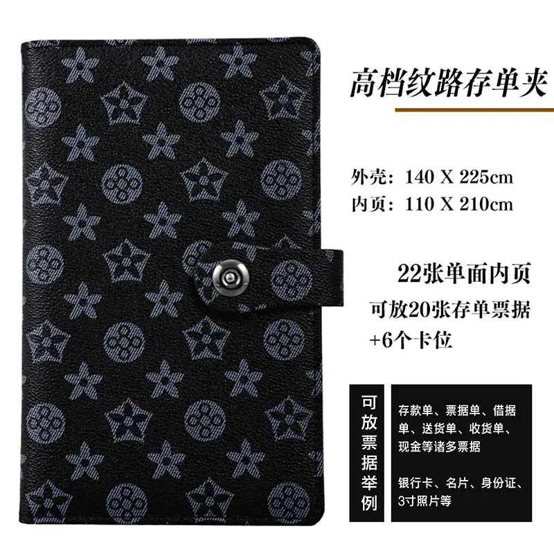 New Leather Textured Bank Document Organizer Wallet Blkhaven