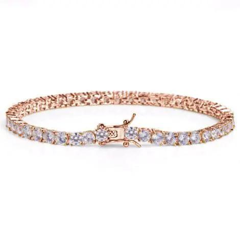 RADIOSUS 4MM SILVER MOISSANITE BRACELET  I 995725 Lilac Quartz