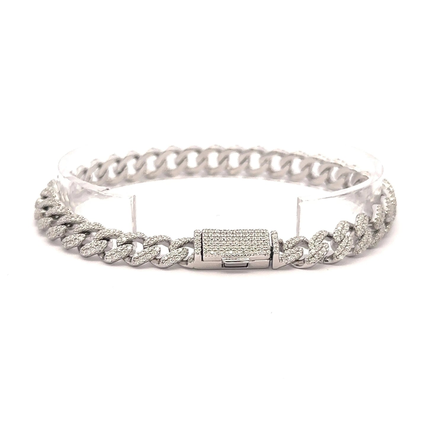 CAMEO 8MM CUBAN BRACELET | 963571 Lilac Quartz