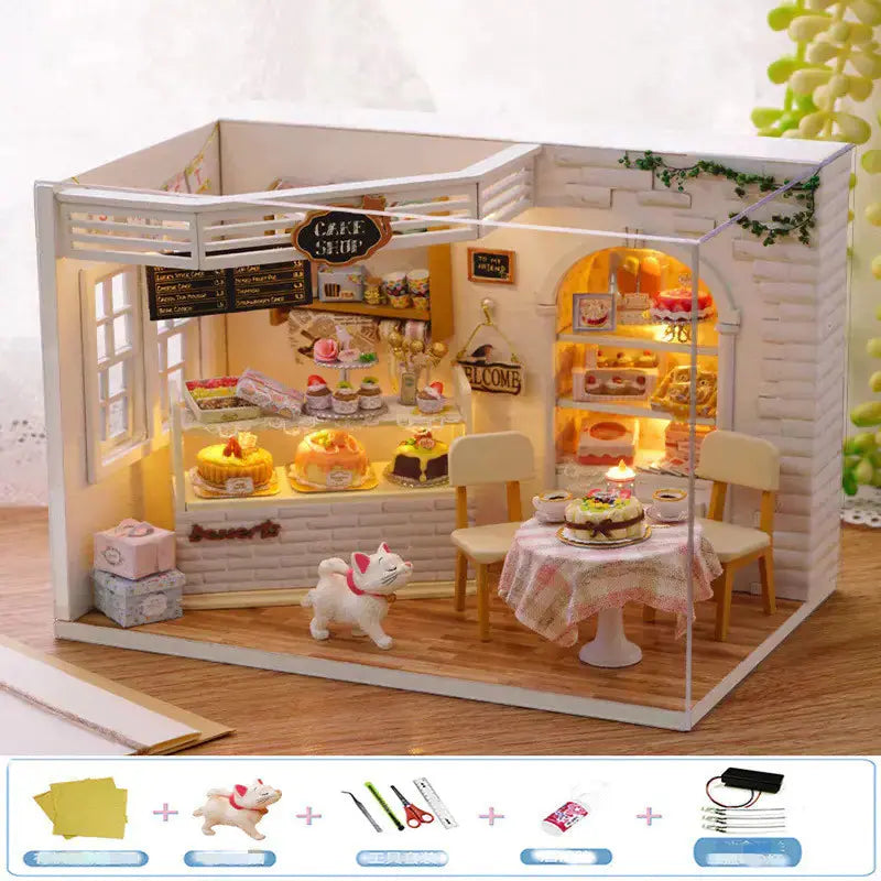 DIY Wooden House Puzzle Kit Blkhaven
