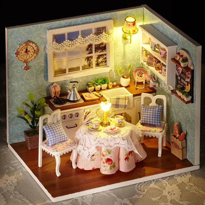 DIY Wooden House Puzzle Kit Blkhaven