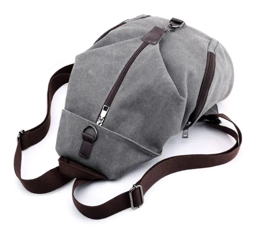 College Style Canvas Backpack and Tote Bag Blkhaven