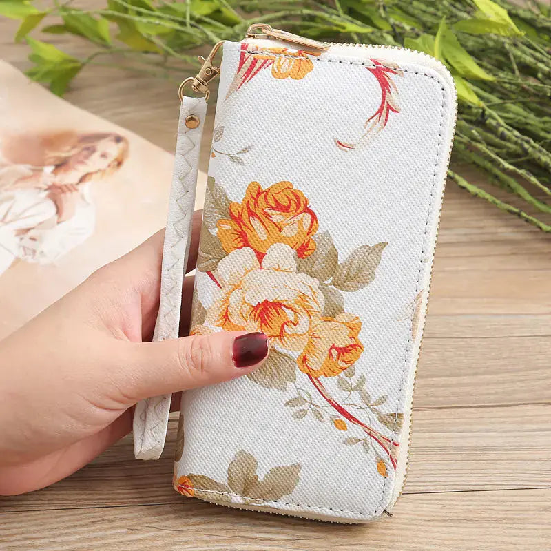 Women's Long Clutch Wallet with Phone Compartment Blkhaven