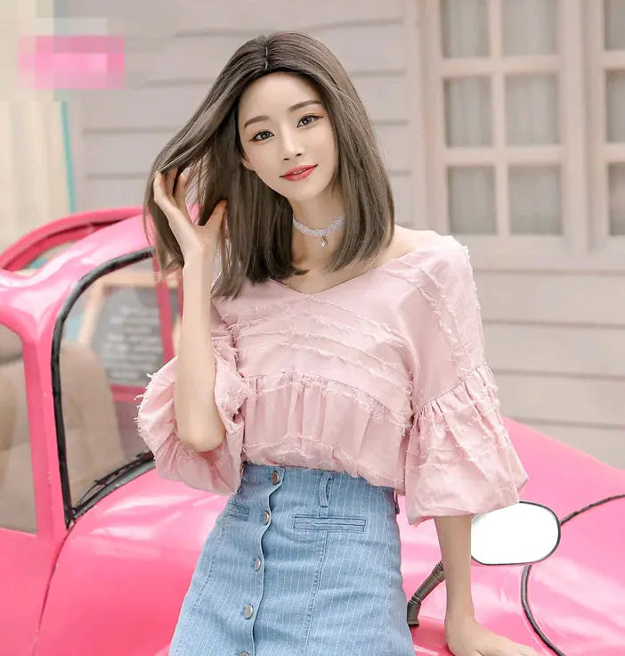 Fashionable Long Straight Wig with Center Parting for Women Blkhaven