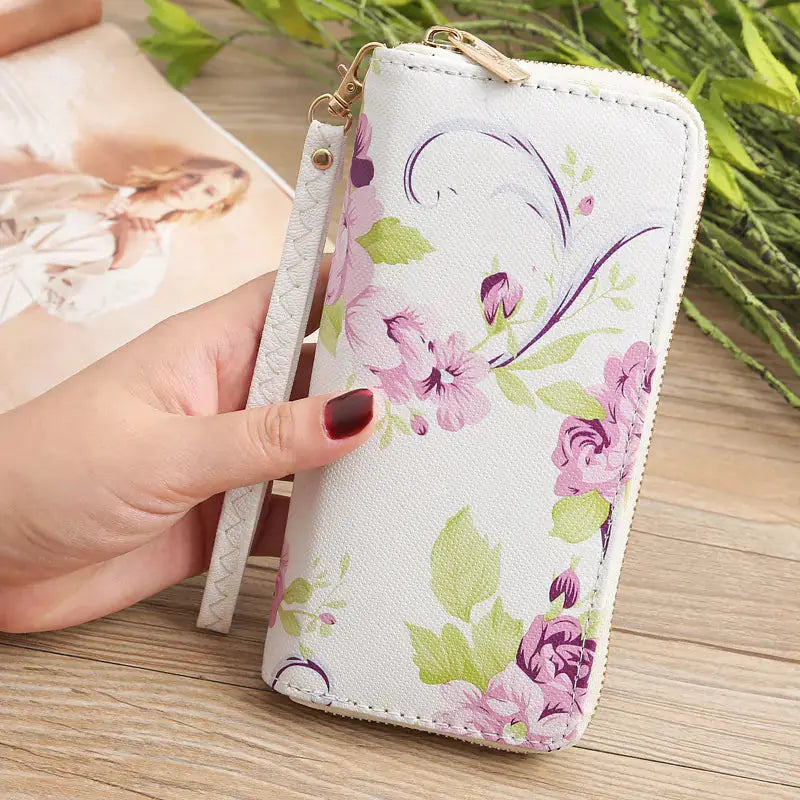 Women's Long Clutch Wallet with Phone Compartment Blkhaven