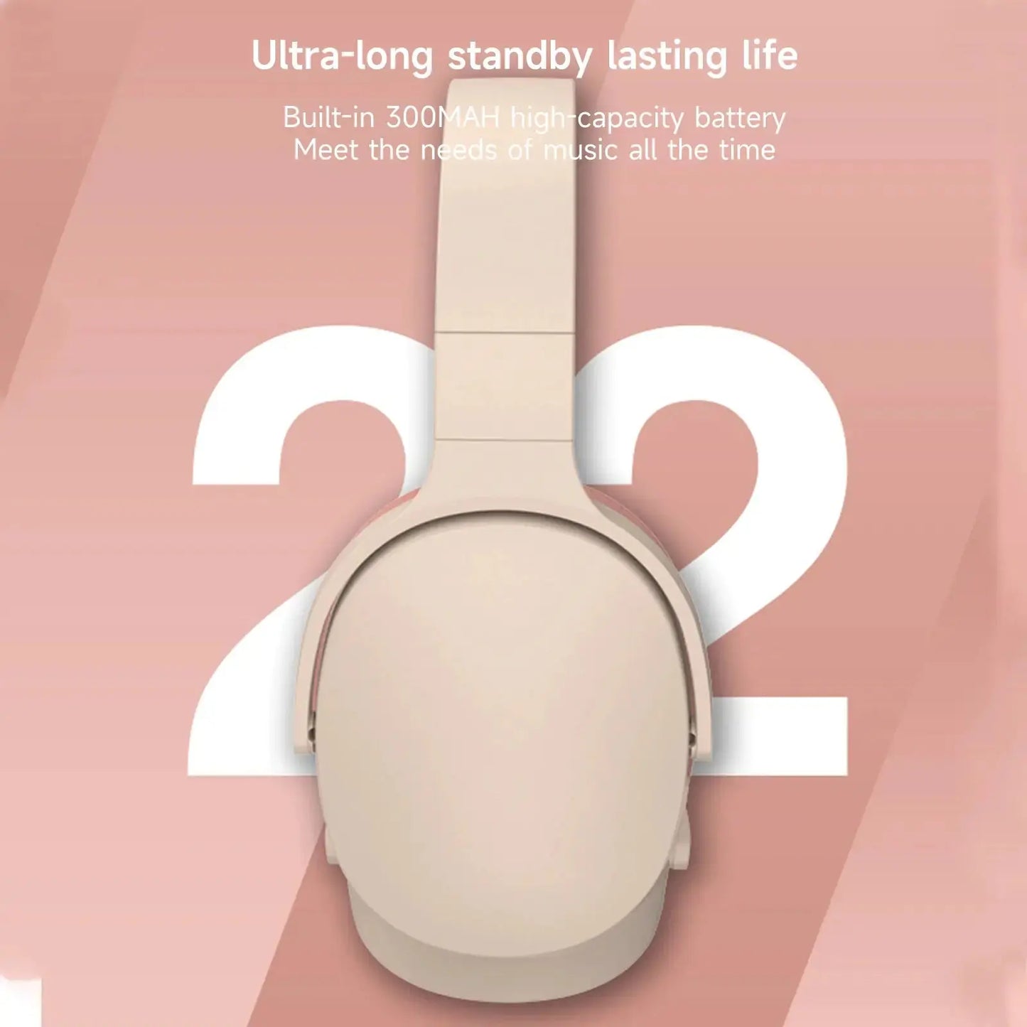 Foldable Wireless Bluetooth 5.1 Noise-Canceling Headphones Blkhaven