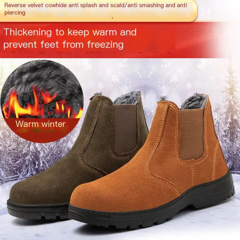 Winter Safety Work Boots with Steel Toe and Insulation Blkhaven
