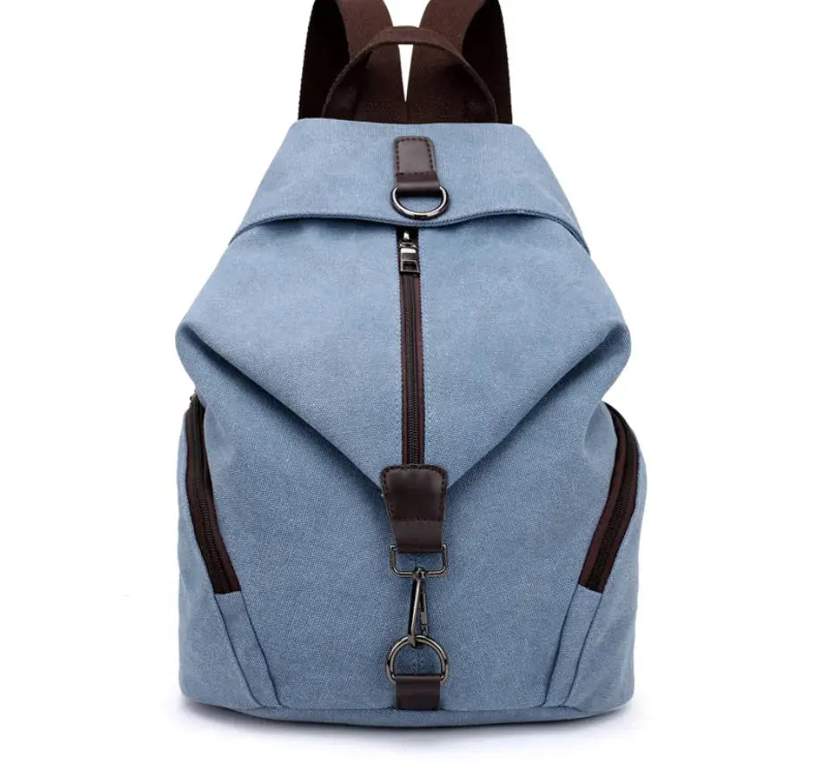 College Style Canvas Backpack and Tote Bag Blkhaven
