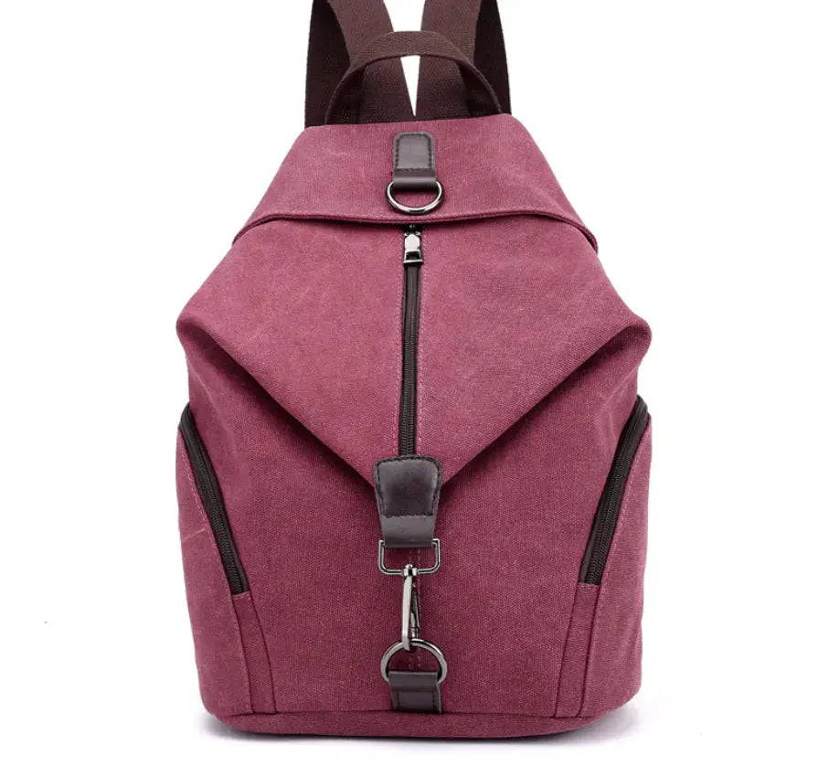 College Style Canvas Backpack and Tote Bag Blkhaven