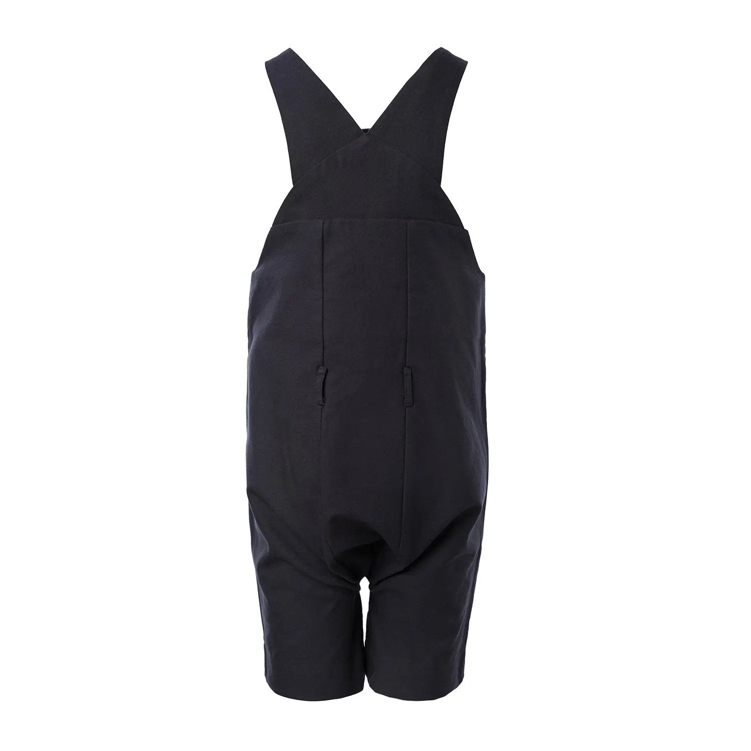Kids' Cotton Farmer Dungaree in Black Infantium Victoria