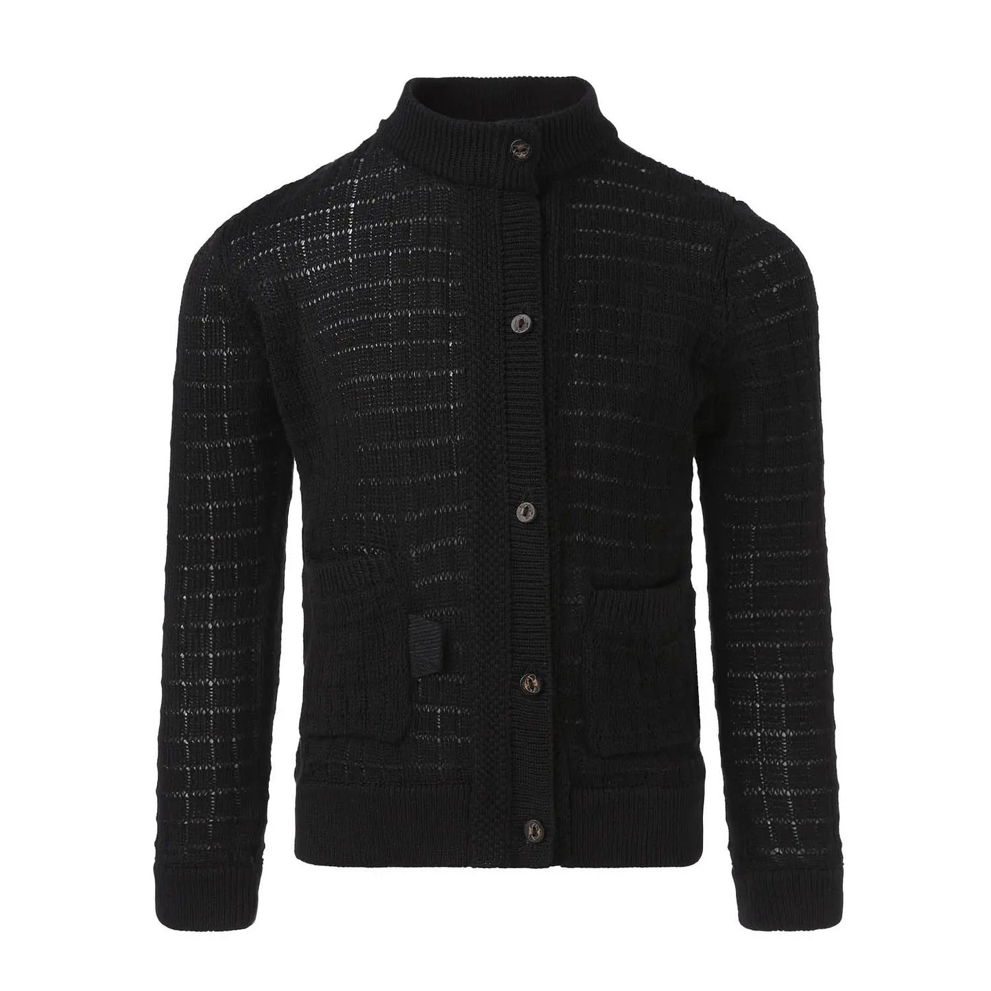 Balck Summer Cardigan with Front Buttons Fastening Infantium Victoria