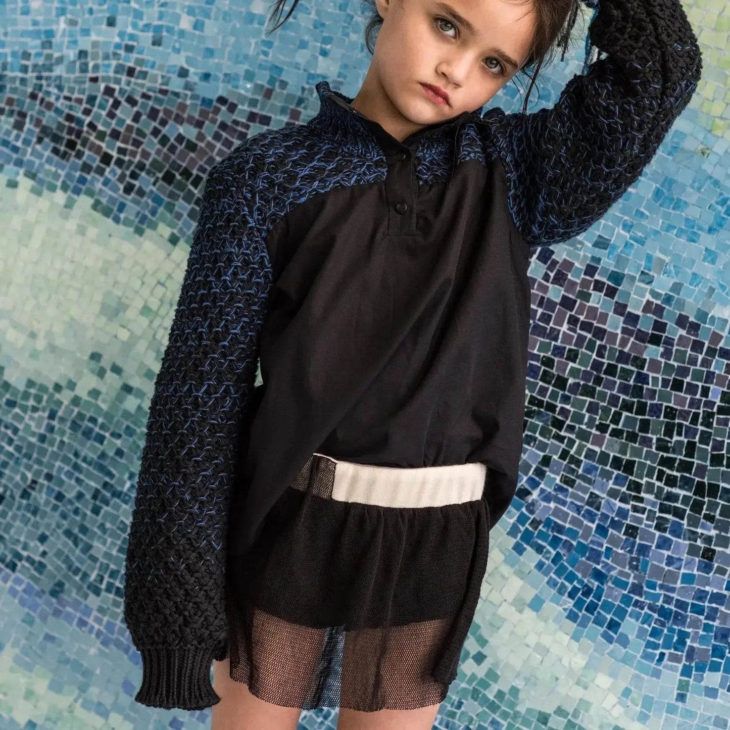 Personnalisé Black Velvet Bloomers with Tulle for Girls Infantium Victoria