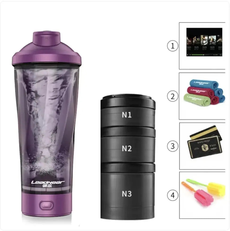Portable Protein Shaker Bottle Blkhaven