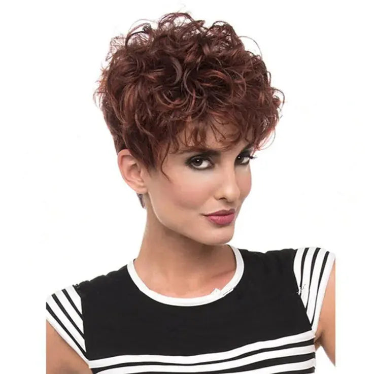 Wholesale Short Curly Women's Synthetic Wigs Blkhaven