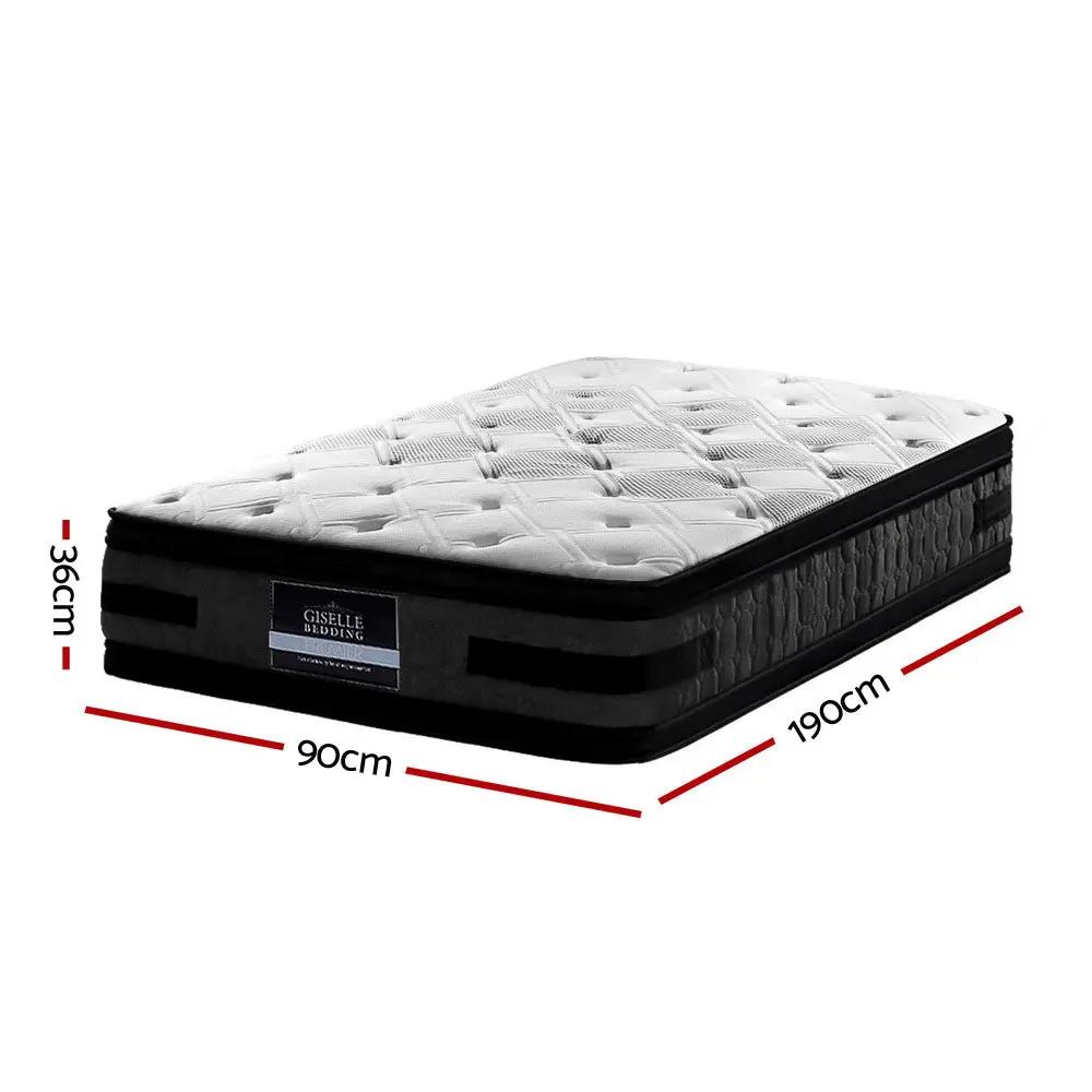 NNEDSZ Bedding Luna Euro Top Cool Gel Pocket Spring Mattress 36cm Thick ? Single-1