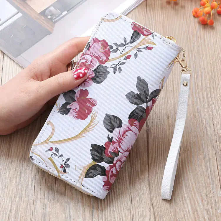 Women's Long Clutch Wallet with Phone Compartment Blkhaven