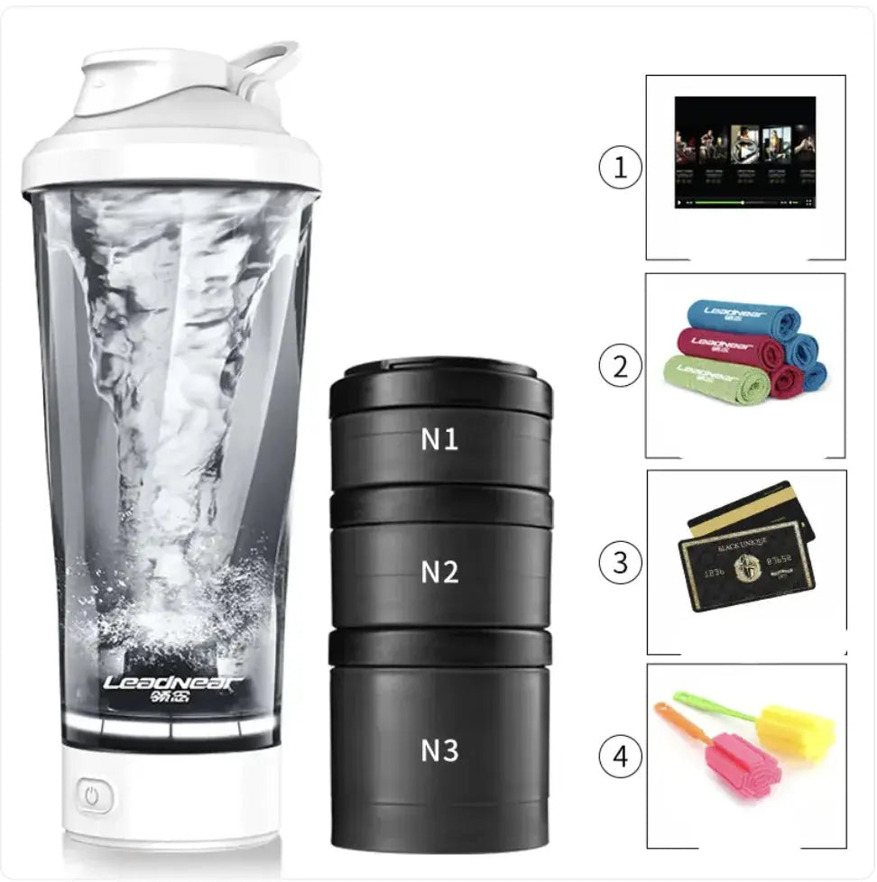 Portable Protein Shaker Bottle Blkhaven