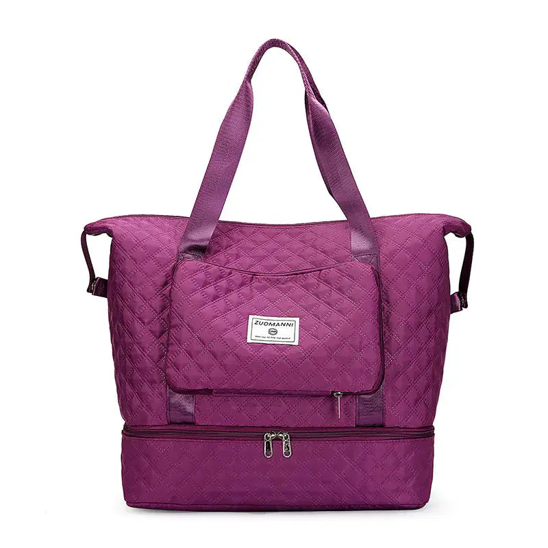 Large Capacity Portable Duffle Bag and Travel Organizer Blkhaven