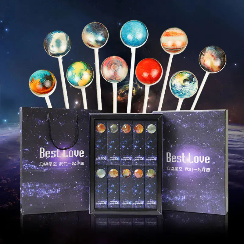 Creative Christmas Candy Star Lollipops Gift for Friends Blkhaven