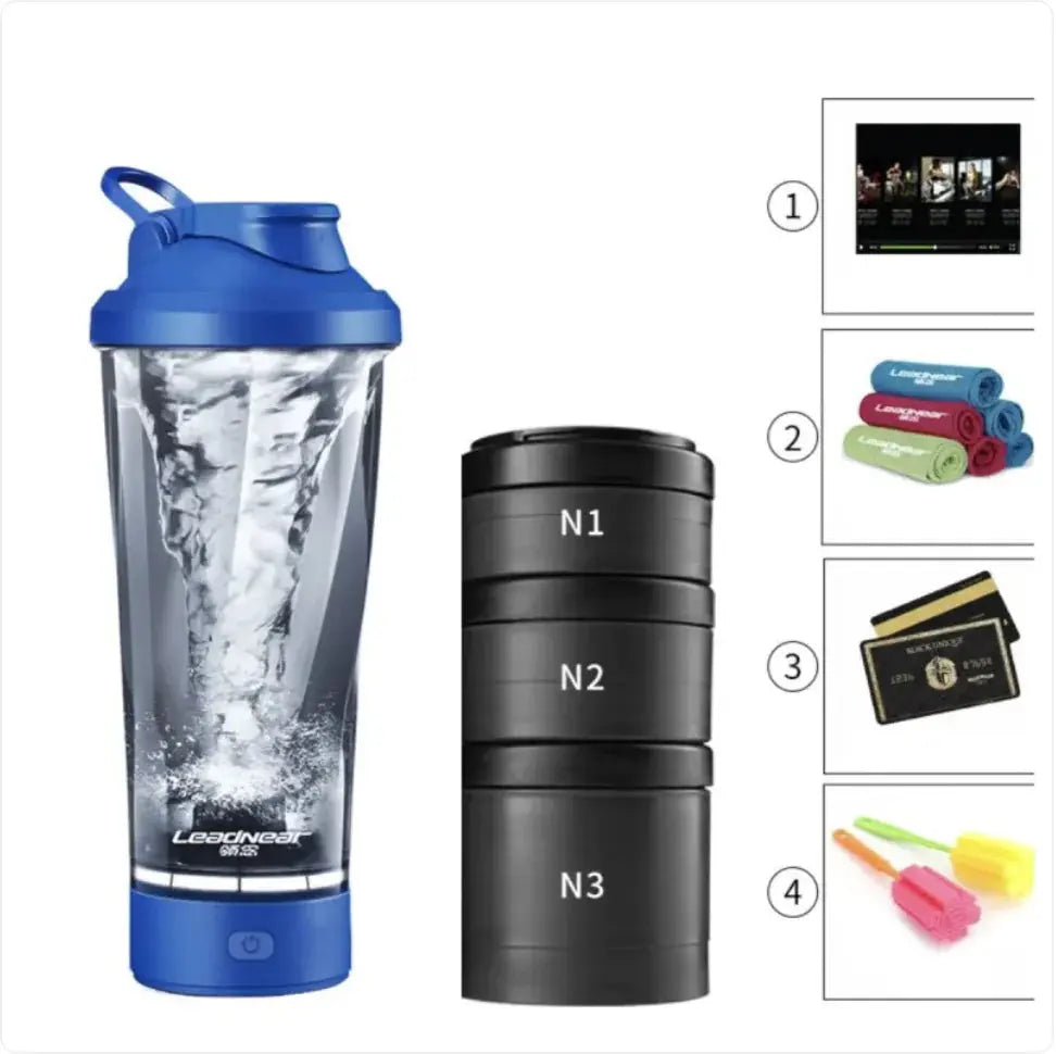 Portable Protein Shaker Bottle Blkhaven
