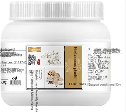 Herbal Moisturizing Face Mask Powder for Spa Use Blkhaven