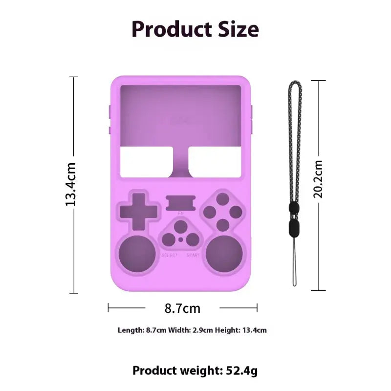Handheld Game Machine Silicone Protective Cover Solid Color Simple Storage Box Blkhaven