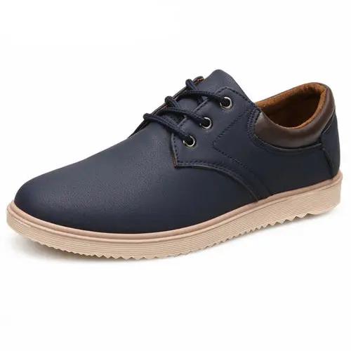 Mens Casual Flat Oxford Sneakers Yellow Pandora