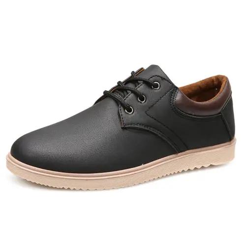 Mens Casual Flat Oxford Sneakers Yellow Pandora