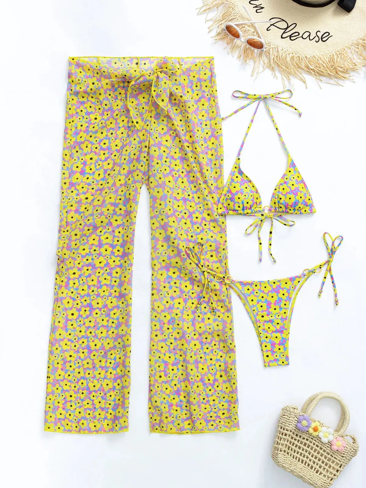 Murex three piece swimsuit Raspberry Eurybia
