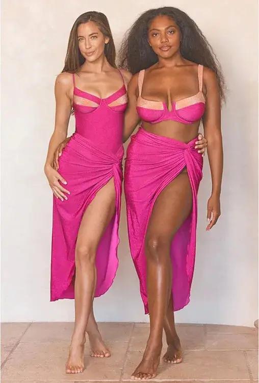 Monday two piece swimsuit Raspberry Eurybia