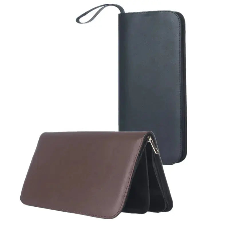 Large PU Leather Pencil Case for 36 Fountain Pens Blkhaven